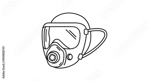 Protective Respirator Mask for Breathing Safety.