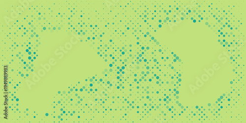 Bright green and turquoise pop art retro background with halftone in comic style, vector illustration eps10
