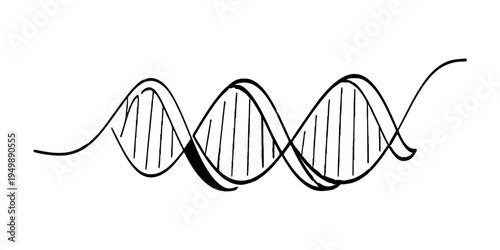 Vector illustration of a stethoscope and headphones on an abstract background featuring a 3d dna helix, blue fashion sunglasses, and a heart icon symbol