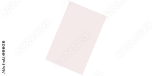 A blank white paper sheet with a metal paper clip provides an empty office document template and 3d design space for a business letter or note message