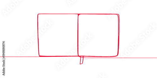 Empty 3d vector illustration of a blank red and white banner and paper card frame design for a business advertising message or sign board template