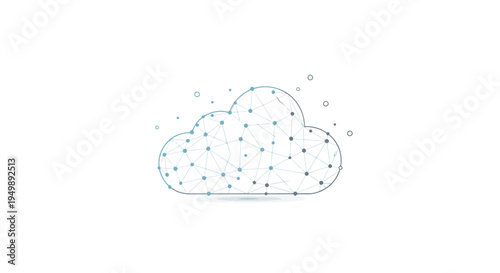 Network Cloud Connection - Digital Data Transfer and Communication