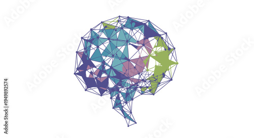 Neural Network Brain Concept, Artificial Intelligence and Cognitive Computing