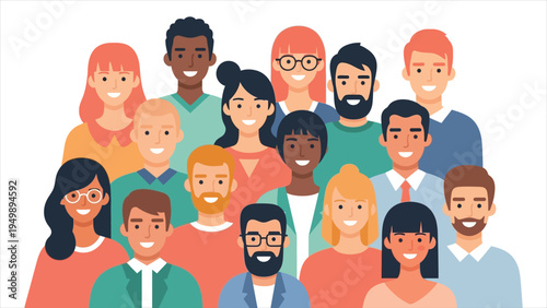  Diverse Group of People Celebrating Together – Vibrant Party and Community Gathering Illustration.