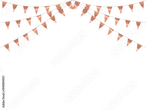 ガーランド三角ひも、曲線、8桃金F1