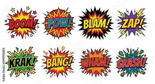 Colorful cartoon illustration of six different crabs with varying designs