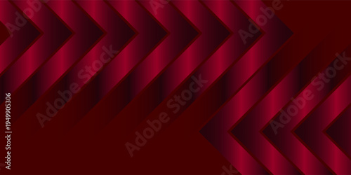 Elegant deep red chevron pattern with metallic gradient and sharp geometric angles.