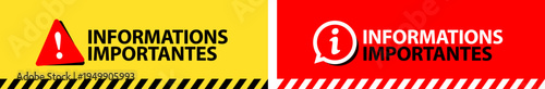 Informations importantes