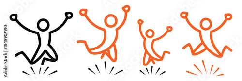 Clumsy man tripping icon for and accident prevention graphics, perfect for representing tripping hazards