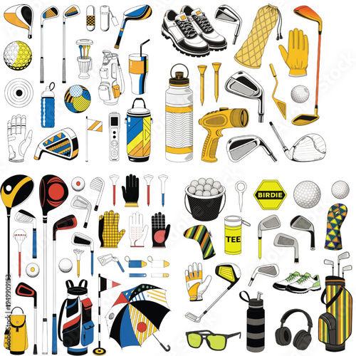 Classic white golf ball with detailed dimples, isolated sports object on transparent background, high resolution vector style.