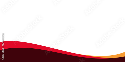 Elegant minimalist wave border design with copy space for corporate flyer and website header