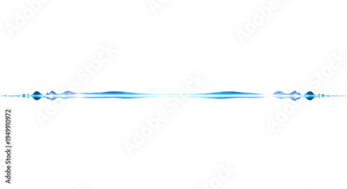 Vibrant blue waveform pattern illustration on white background