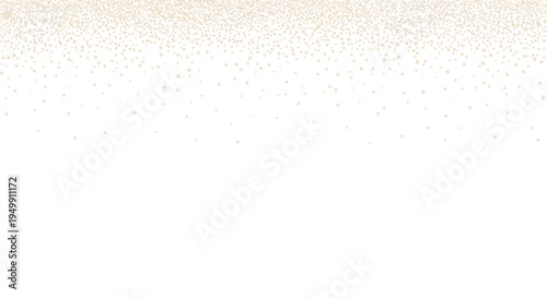 A stunning gradient of gold dots on white background