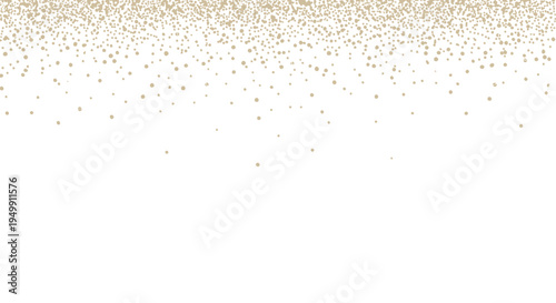 Golden stars falling down on white background 