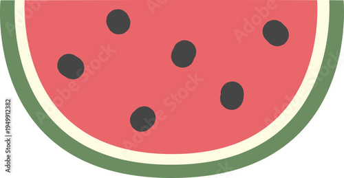 watermelon vector illustration