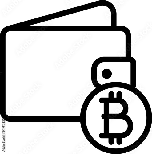 Crypto Wallet Line Icon
