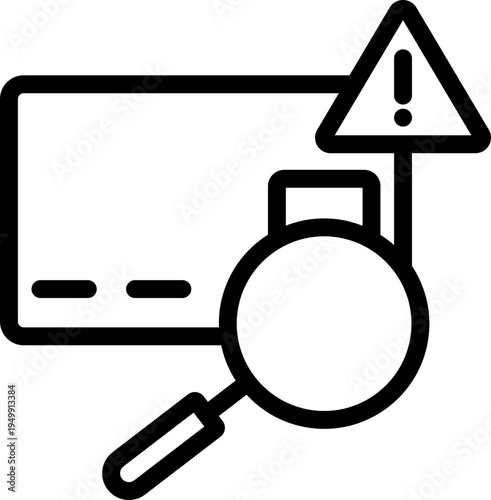 Fraud Detection Line Icon