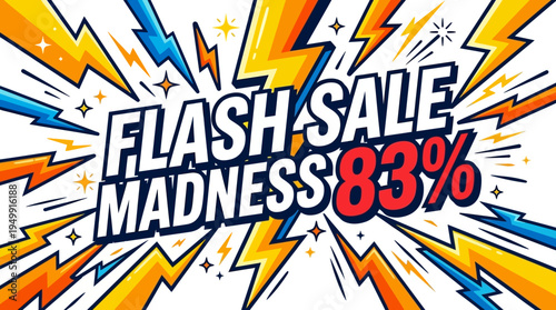 Flash Sale Madness A Vibrant Sale Announcement