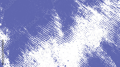 Grunge texture with white splatters and scratches on blue background abstract design element