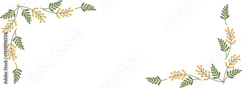 ミモザのフレーム