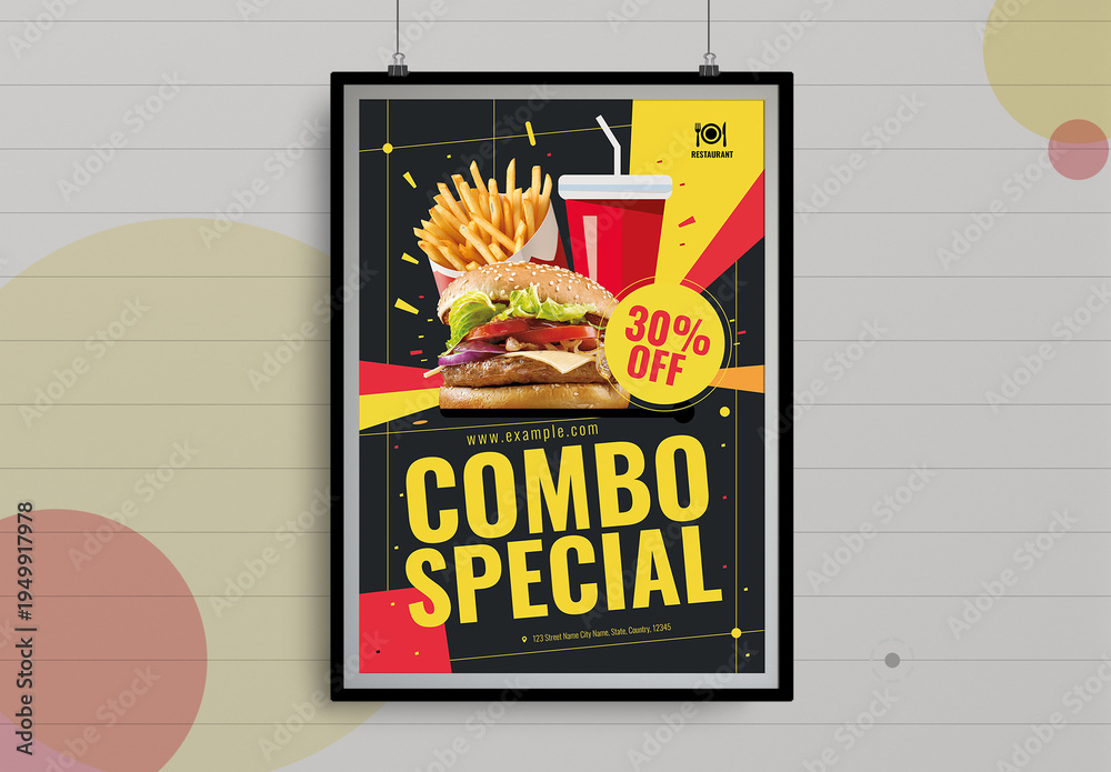Restaurant Food Menu Layout Stock Template | Adobe Stock