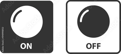 On and off switches illustration