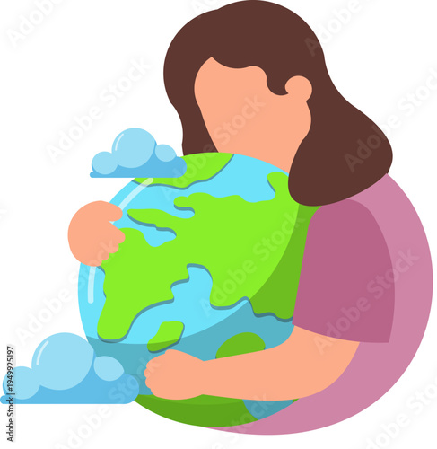 People Hugging Earth Environmental Earth Day