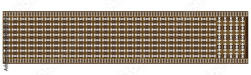 Brown and Beige Geometric Repeating Pattern Background