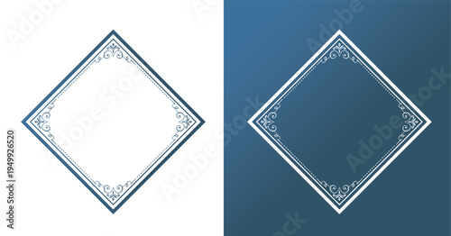 Fashionable frame. Design template. A set of gorgeous foreheads.
