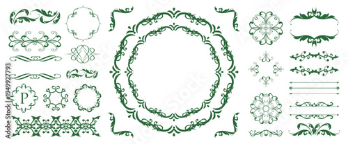 Fashionable frame. Design template. A set of gorgeous foreheads.
