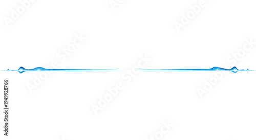 Blue wave form patterns on white background