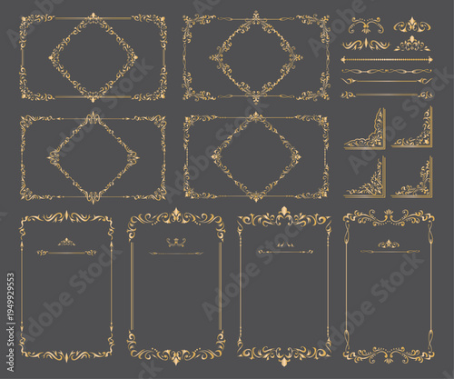 アンティーク　ビンテージ　フレーム飾り枠