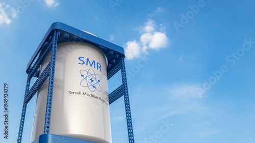 Smr or small modular nuclear reactors power plant
