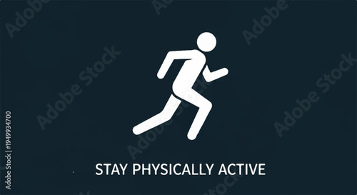 Person running stay physically active fitness motivation exercise health wellness active lifestyle
