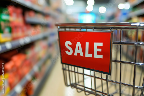 This captivating image vividly portrays the essence of retail promotions and consumer purchasing decisions, emphasizing the excitement and value associated with finding great deals.