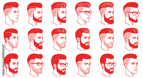 Modern Man Haircuts and Beards Style Collection