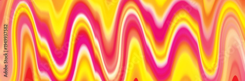 Neon wave. Computer generated 3d render. 3D Illustration