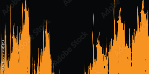 Abstract Orange Grunge Halftone Stipple Texture Background