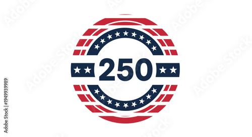 Set of 250 American patriotic icons vector