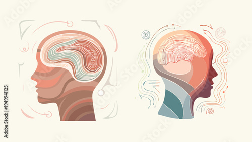 Abstract Representation of Human Brain Activity and Cognitive Processes in Profile Silhouettes