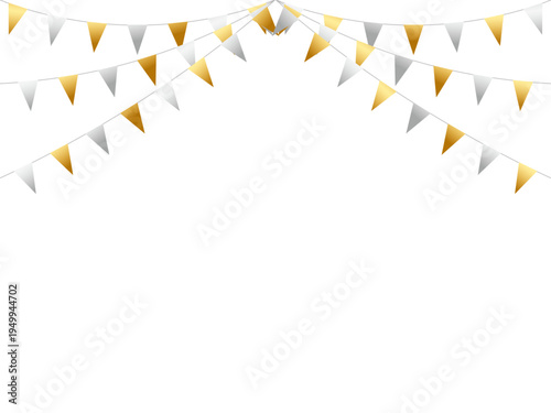 ガーランド三角ひも、曲線、m金2銀F1