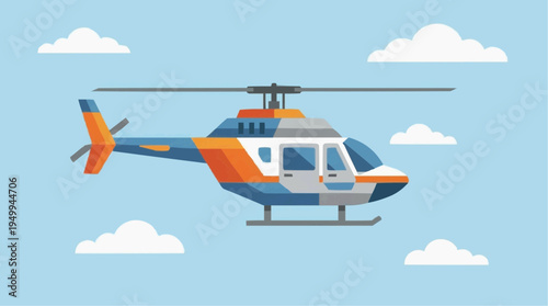 helicopter in the sky