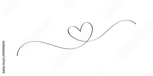  Solo line heart shape on white background. Romantic, valentine love icon set. Doodle hand drawn heart- continuous line icon. Isolated modern hand drawn doodle love icon. EPS 10. 