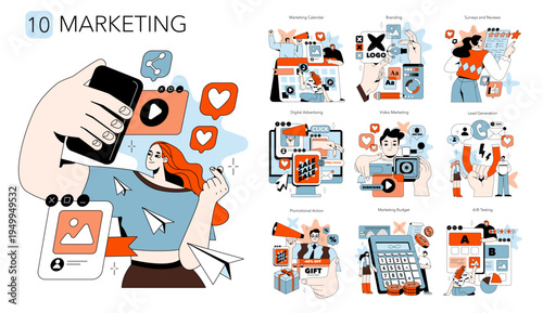 Marketing Strategy Illustrated with Dynamic Actions