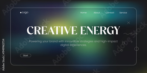 Creative Energy: The image showcases a digital interface exuding an aura of innovation and creativity, perfect for businesses seeking to communicate their brand's essence.