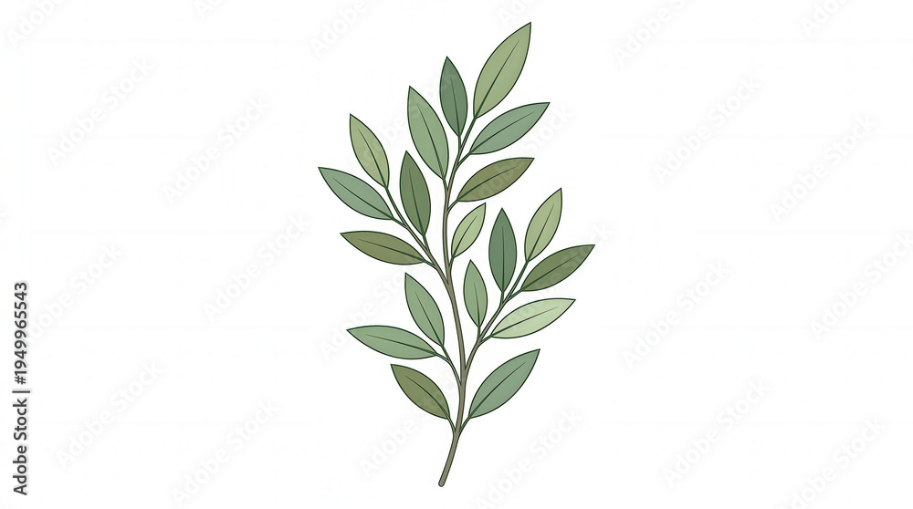Fototapeta premium Healthy Fresh Green Leafy Plant for Natural Wellness and Eco Living
