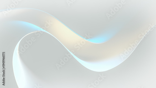Soft Pearl-Hued Abstract With Smooth Curves