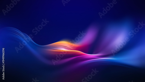 Wallpaper Mural Vibrant Abstract Design With Flowing Shapes Torontodigital.ca