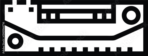 A classic audio cassette tape player or stereo deck for playing music and recordings