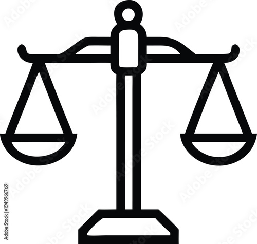 A classic balance scale showing two empty pans ready for measurement or comparison